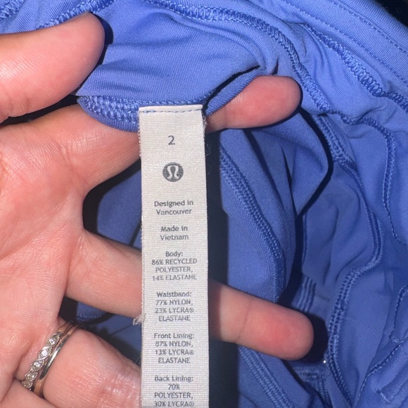 🍋 Lululemon Pace Rival Mid-Rise Skort- Blue Chill - Picture 9 of 10